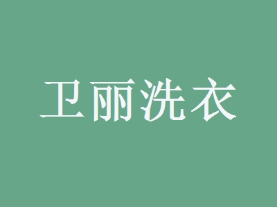 卫丽洗衣加盟