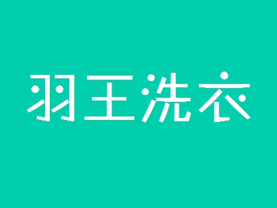羽王洗衣加盟